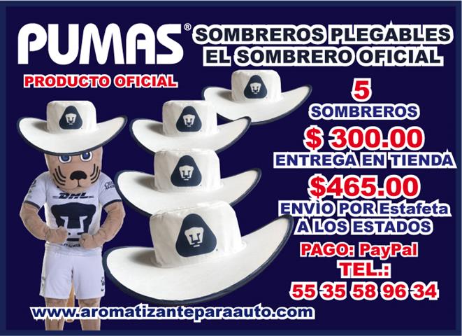 $300 : PARA LOS PUMAS UNAM SOMBREROS image 2