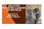 BUSCO📌PULIDOR DE METALES 📍 en Los Angeles