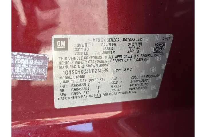 $15981 : Chevrolet Suburban 2017 4x2 image 10