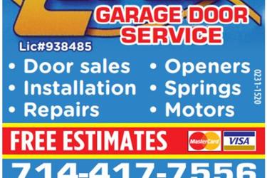 LOPEZ GARAGE DOOR SERVICE en Orange County