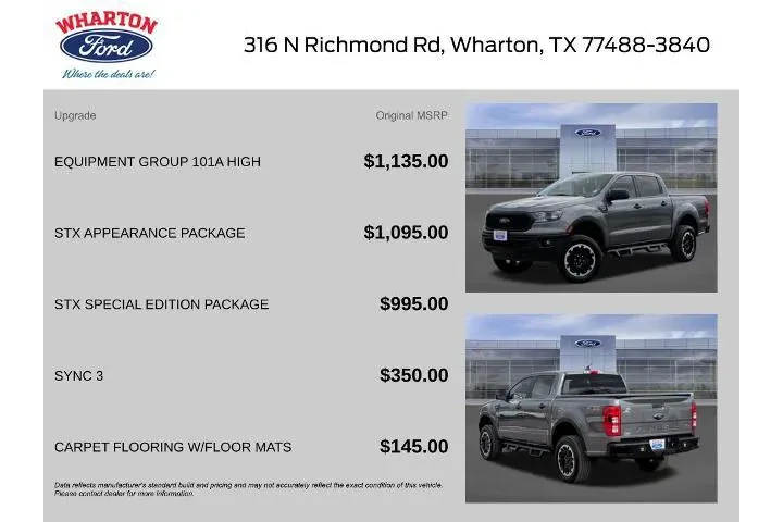 $21661 : Ford Ranger 2021 4x4 XL 4dr image 2