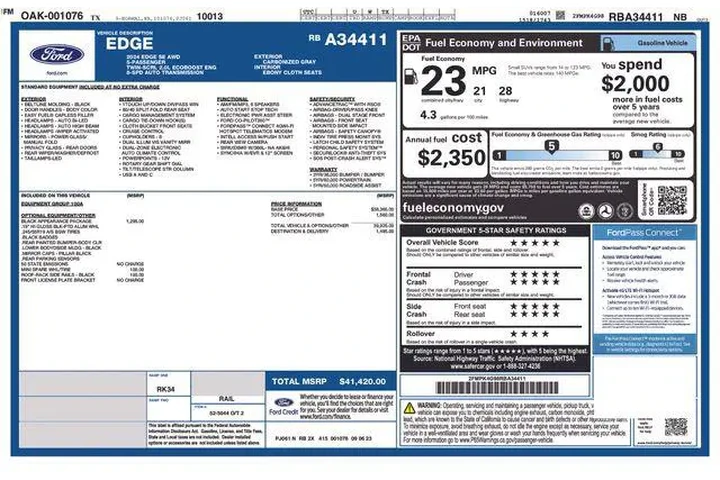 $26706 : Ford Edge 2024 AWD SE 4dr SU image 7