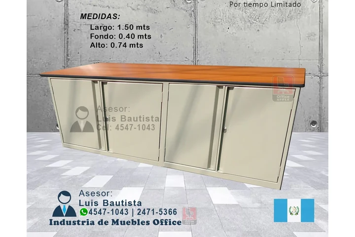 $3145 : CREDENZA TRADICIONAL 2 CUERPOS image 1