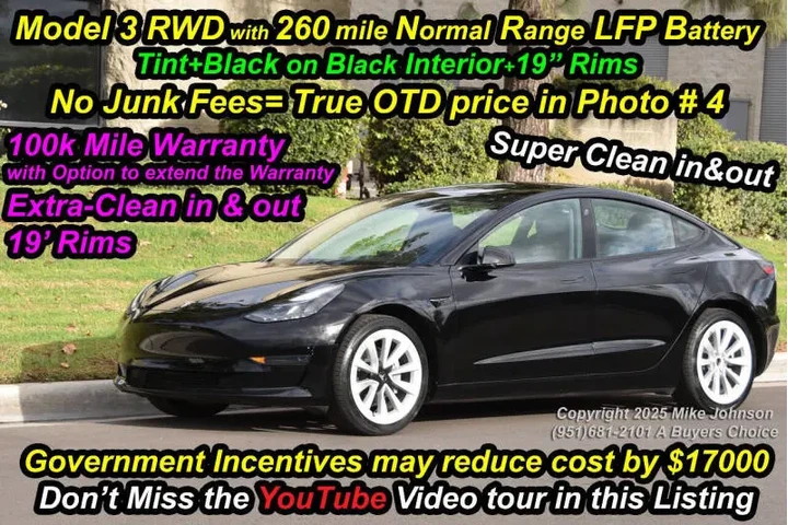 $24999 : 2021 Model 3 Standard Range P image 1