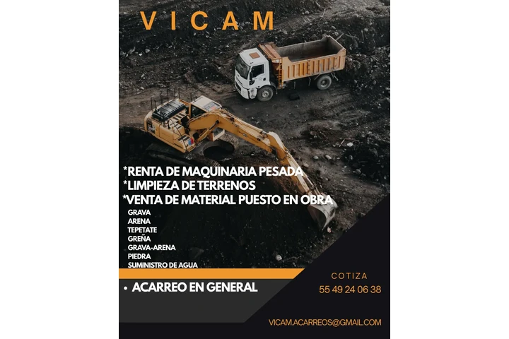 Acarreos maquinaria vicam image 1