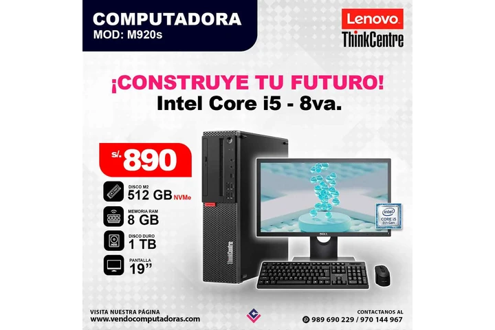 Computadora Intel Core i5 8va image 2