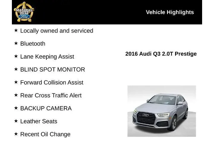 $11684 : Audi Q3 2016 AWD 2.0T quattr image 2