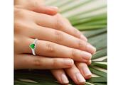 $1796 : Buy Bezel Real Emerald Ring thumbnail