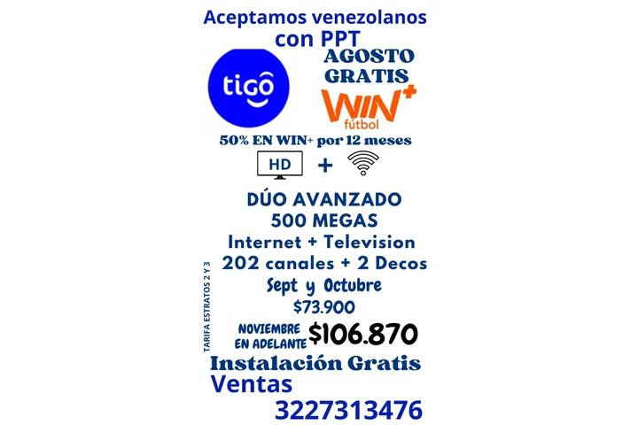 Tigo TV más internet 200 megas image 4
