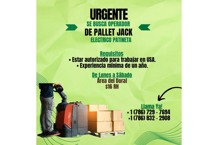 OPERADOR PALLET JACK image 1