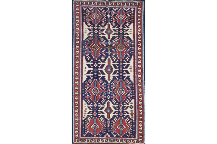 $4350 : 6x11 Antique Russian Kilim image 1