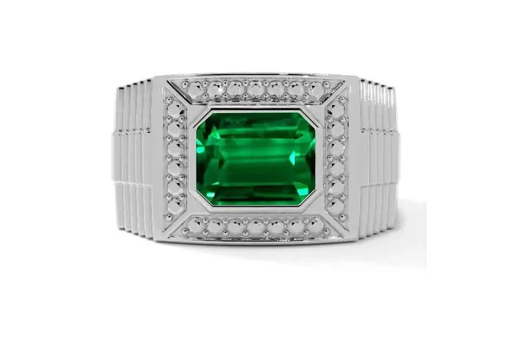 $32507 : Buy Now Mens Emerald Rings image 1
