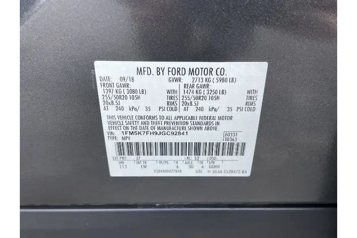 $21472 : Ford Explorer 2018 Limited 4 image 10