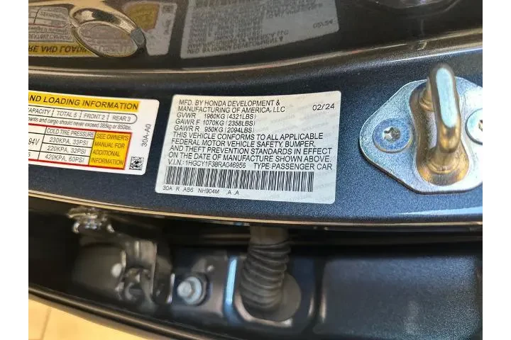 $25224 : Honda Accord 2024 EX 4dr Sed image 10