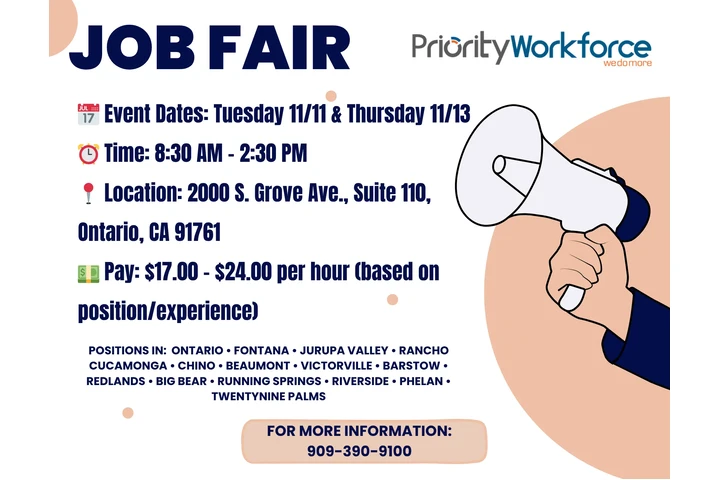 📢 FERIA DE TRABAJO – CONTRATA image 1