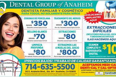 EXAMEN Y RAYOS X GRATIS en Orange County