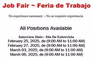 Job Fair-Feria De Trabajo en Orange County