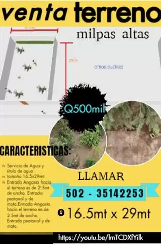 $70000 : VENTA DE TERRENO en San Bartol image 1