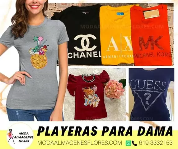 $1 : PLAYERAS CON DISENO POR MAYOR image 1