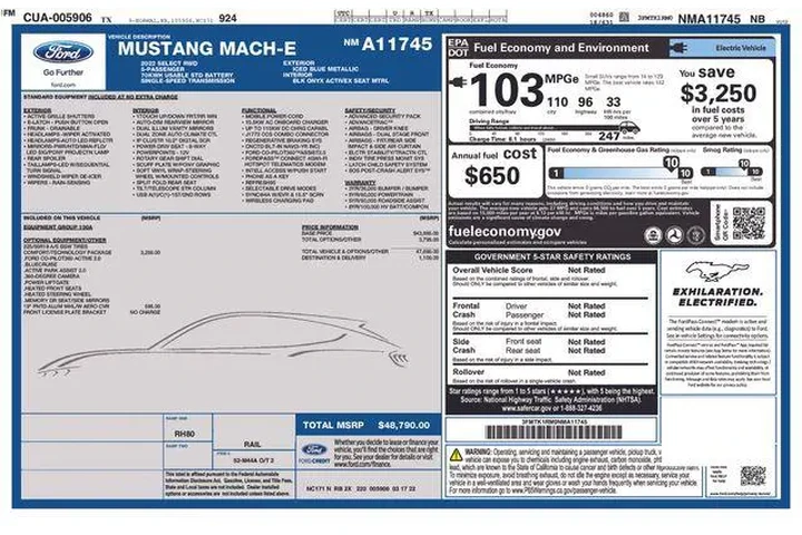 $22990 : Ford Mustang Mach-E 2022 Sel image 4