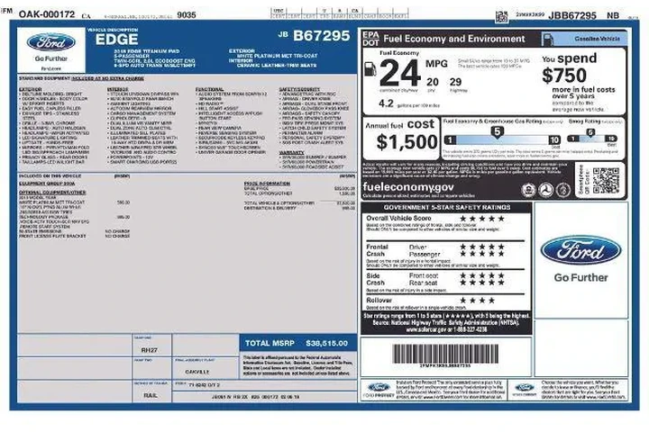 $12258 : Ford Edge 2018 Titanium 4dr image 3