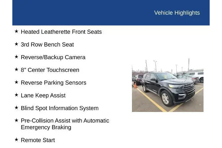 $34900 : Ford Explorer 2023 AWD XLT 4 image 5