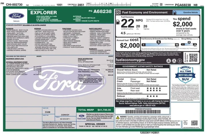 $30248 : Ford Explorer 2023 AWD XLT 4 image 6