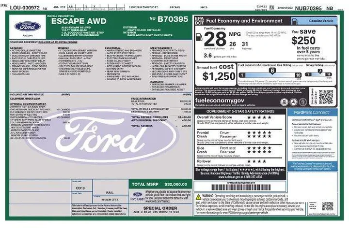 $22985 : Ford Escape 2022 AWD SE 4dr image 6