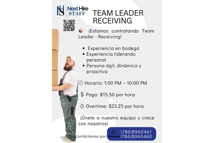 Team Leader Receiving image 1