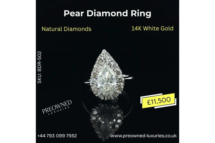 Buy Timeless Pear Diamond Ring image 1