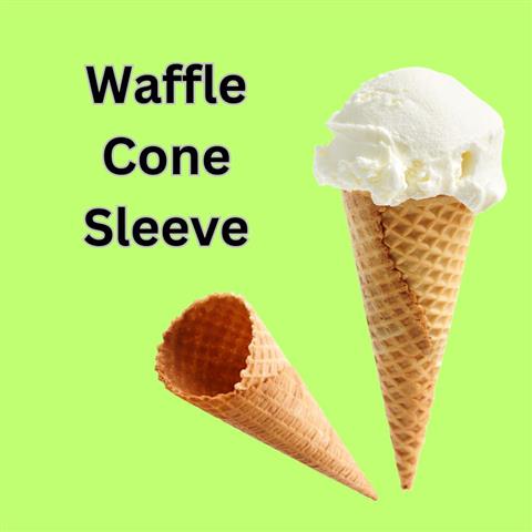 custom waffle cone sleeves image 1