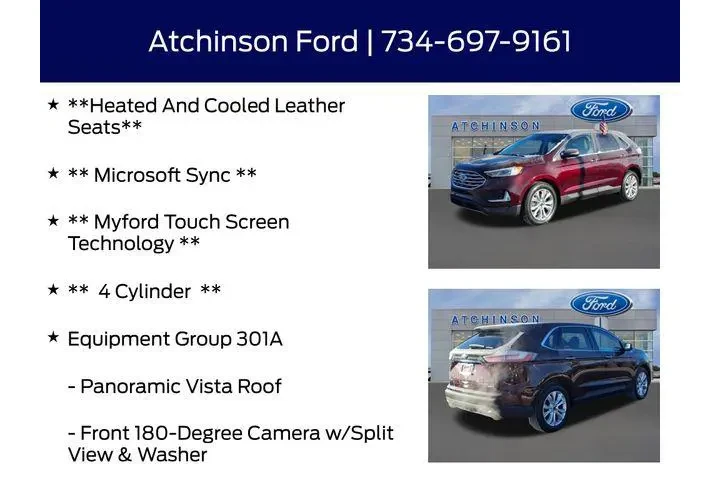 $16500 : Ford Edge 2020 AWD Titanium image 8
