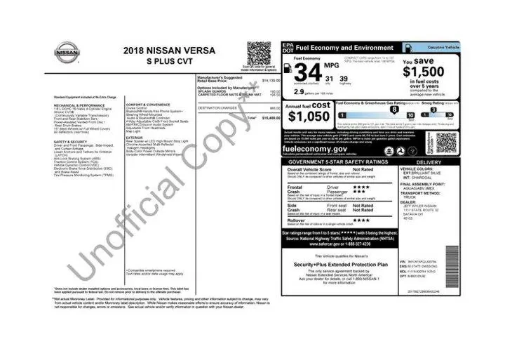 $7999 : Nissan Versa 2018 S 4dr Seda image 9