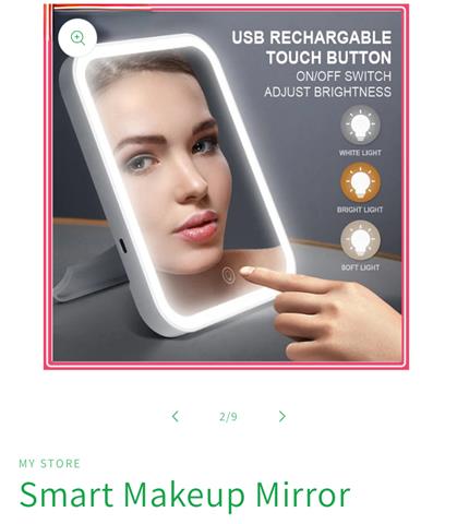 LED make up mirror image 3