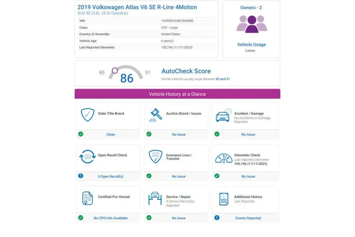 $17954 : 2019 Atlas V6 SE R-Line 4Moti image 3