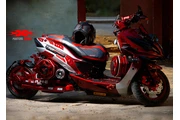 Scooter Roja Personalizada en Miami