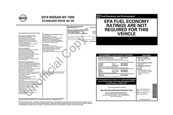 $25900 : Nissan NV 2019 1500 S 3dr Ca image 5