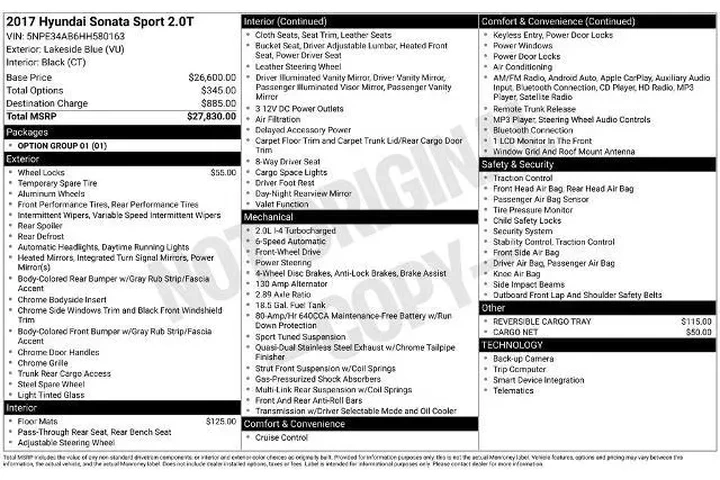 $10648 : Hyundai SONATA 2017 Sport 2. image 3