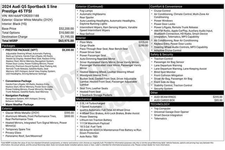 $39495 : Audi Q5 Sportback 2024 AWD q image 9