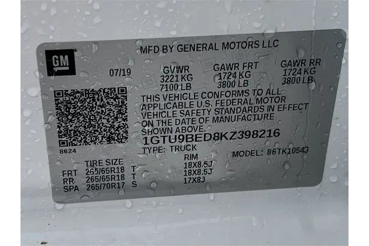 $27975 : GMC Sierra 1500 2019 4x4 SLE image 8