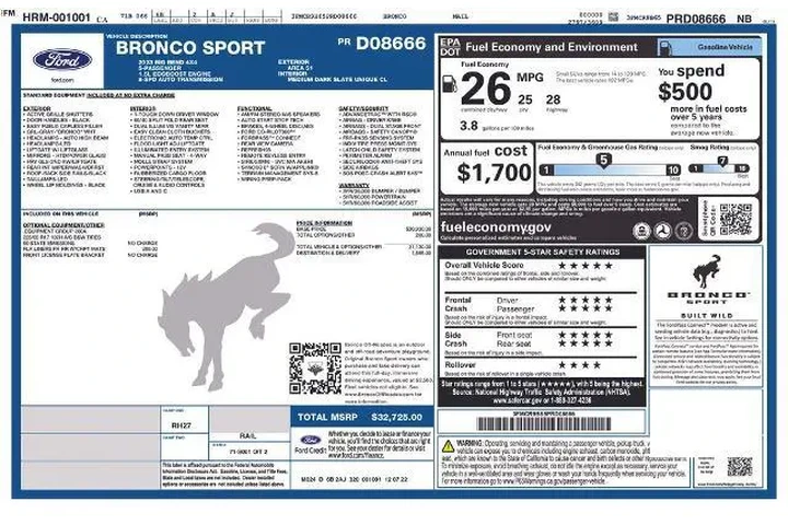 $25300 : Ford Bronco Sport 2023 AWD B image 3