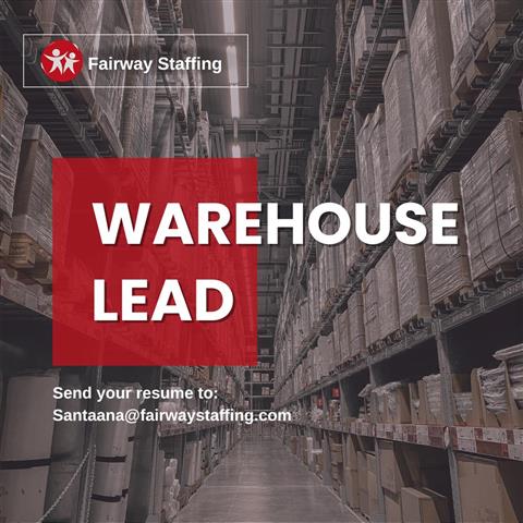 Now Hiring Warehouse Lead image 1