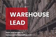 Now Hiring Warehouse Lead en Orange County