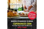 HIRING EXPERIENCED COOK