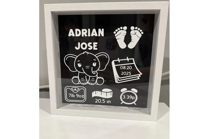 $60 : Marco Personalizado Para Bebe image 3