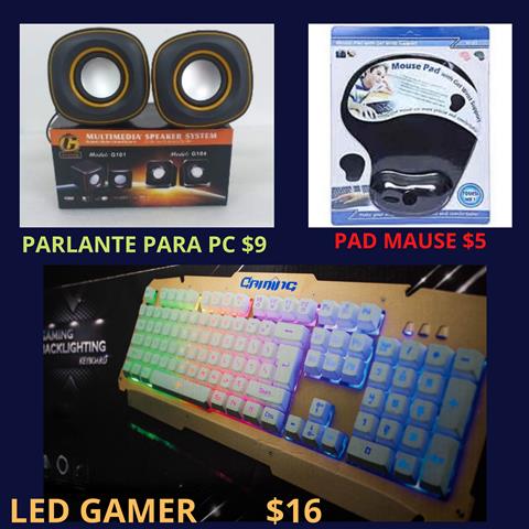 $9 : MAUSE TECLADOS Y PARLANTES image 1