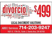 DIVORCIOS DESDE $499 en Orange County