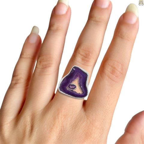 $500 : Buy Purple Agate Rings image 3