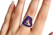 $500 : Buy Purple Agate Rings thumbnail