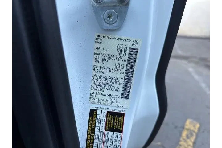 $25107 : Nissan Frontier 2022 4x4 S 4 image 10